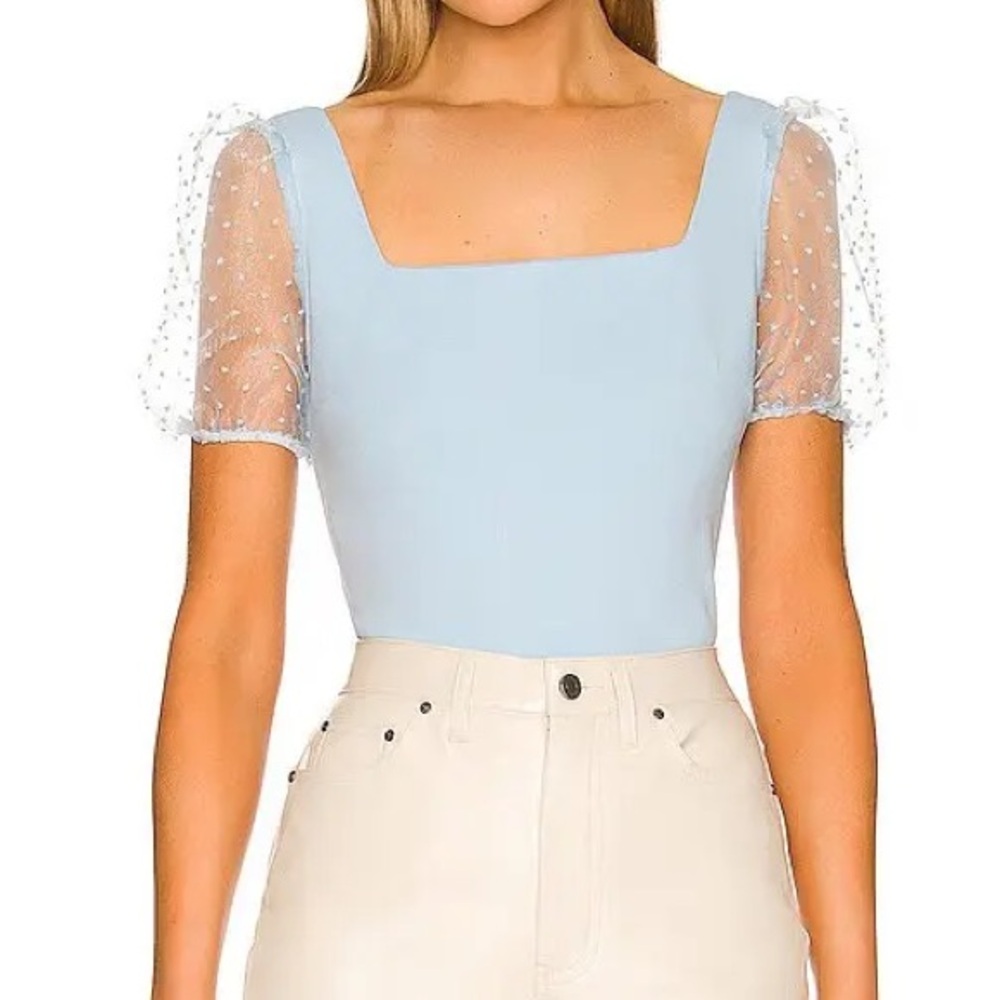 BCBG Puff Sleeve Top